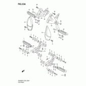 Схема вузла: Підніжки (Model k1/k2/k3) для Suzuki GSX600 Katana