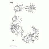 Схема узла: Крышки картера для Suzuki SFV650 Gladius