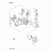 Схема узла: Дроссельная заслонка для Suzuki AN400 Burgman (EU analogue of SkyWave)