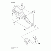 Схема узла: Выхлопная система для Suzuki DR200 DR200SE