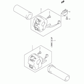 Схема вузла: Пульт керування рульовим (Model k1/k2/k3) для Suzuki VS800 Boulevard S50