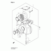 Схема узла: Воздушный фильтр для Suzuki DR200 DR200SE