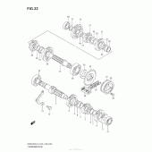 Схема узла: Трансмиссия для Suzuki DR650 DR650SE