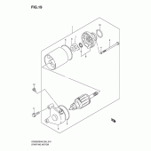 Схема узла: Стартер электрический для Suzuki DR200 DR200SE