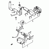 Схема вузла: Поворотники (Model n/p) для Suzuki DR650 DR650R