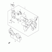 Схема узла: Передний тормозной суппорт для Suzuki DL650 V-Strom