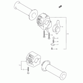 Схема вузла: Пульт управління рульовий для Suzuki RGV250