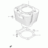 Схема вузла: Циліндр для Suzuki DR650 DR650RSE