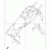 Схема вузла: Заднє крило для Suzuki GSF1200 Bandit