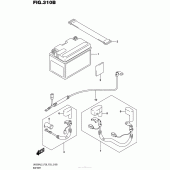 Схема вузла: Акумулятор (Uh200Al5 P33) для Suzuki UH200 Burgman