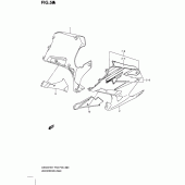 Схема узла: Нижний обтекатель (Gs500fhk8) для Suzuki GS500