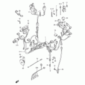 Схема узла: Электропроводка (Model t/v) для Suzuki GSX-R750