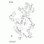 Схема узла: Кронштейн передней вилки (Model k7/k8/k9) для Suzuki DR-Z400 DR-Z400SM