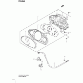 Схема узла: Спидометр (Model k8/k9/l0) для Suzuki UH125 Burgman