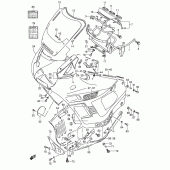 Схема узла: Облицовочные элементы (Model l) для Suzuki GSX600 Katana