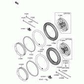 Схема вузла: Rear tire x для Suzuki RM-Z250