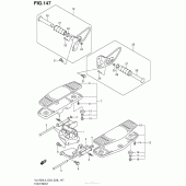 Схема узла: Подножки (Vl1500L4 E28) для Suzuki VL1500 Boulevard C90