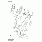 Схема узла: Передний обтекатель (Model k4) для Suzuki UH125 Burgman