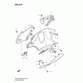 Схема вузла: Нижній обтічник (Model l0) для Suzuki GSX1300 B-King