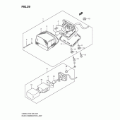 Схема вузла: Задній ліхтар (Стоп сигнал) для Suzuki LS650 Boulevard S40