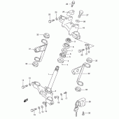 Схема вузла: Рульова траверса (P9) для Suzuki TS185