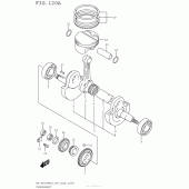 Схема вузла: Колінчастий вал & Поршень для Suzuki DR-Z400 DR-Z400SM
