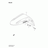 Схема вузла: Переднє крило для Suzuki GSF650 Bandit S