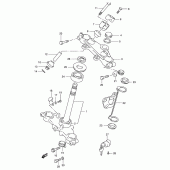 Схема узла: Рулевая траверса для Suzuki DR200 DR200SE