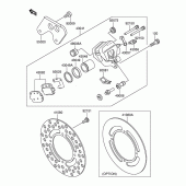 Схема вузла: Заднє гальмо для Suzuki RM100