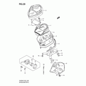 Схема вузла: Спідометр (Sv650k3/k4/uk3/uk4) для Suzuki SV650