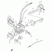 Схема вузла: Карбюратор (Front: e18) для Suzuki VS600 Intruder 600