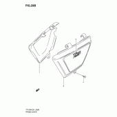 Схема вузла: Бічні панелі (Model k5) для Suzuki TF125