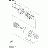 Схема вузла: Електричний стартер для Suzuki DL650 V-Strom