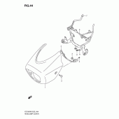 Схема узла: Накладка фары для Suzuki VZ1500 Intruder M1500