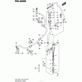 Схема вузла: Задні гальмівні циліндри (Gsx-R1000Al7 E03) для Suzuki GSX-R1000
