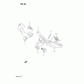 Схема узла: Подножки для Suzuki DR250