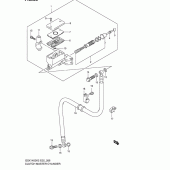 Схема вузла: Головний циліндр зчеплення для Suzuki GSX1400