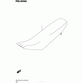 Схема вузла: Сидіння для Suzuki RM-Z450