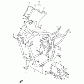 Схема вузла: Рама (Model x) для Suzuki VS800 Intruder 800