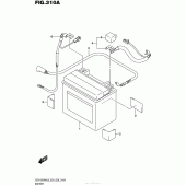 Схема узла: Аккумулятор (Gsx1300Ral6 E03) для Suzuki GSX1300 Hayabusa