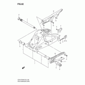 Схема узла: Задний рычаг подвески для Suzuki GSX-R750