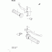 Схема вузла: Ручки керма для Suzuki UH200 Burgman