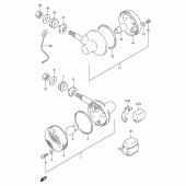 Схема узла: Поворотники для Suzuki TU250