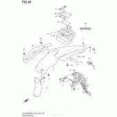 Схема узла: Заднее крыло для Suzuki DR-Z400 DR-Z400SM