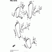 Схема вузла: Ланцюг ГРМ & Натягувач & Заспокоювач Suzuki VZR1800 Boulevard M109R