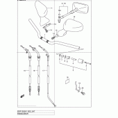 Схема вузла: Кермо & Тросики для Suzuki GSF1200 Bandit