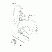 Схема вузла: Паливний бак (Model n) для Suzuki RM125
