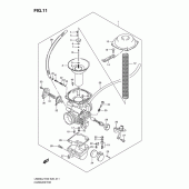 Схема вузла: Карбюратор (Ls650l2 e03) для Suzuki LS650 Boulevard S40
