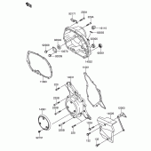 Схема узла: Крышка двигателя для Suzuki DR-Z110