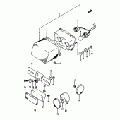 Схема узла: Задний фонарь (Стоп-сигнал) для Suzuki DR650 DR650S